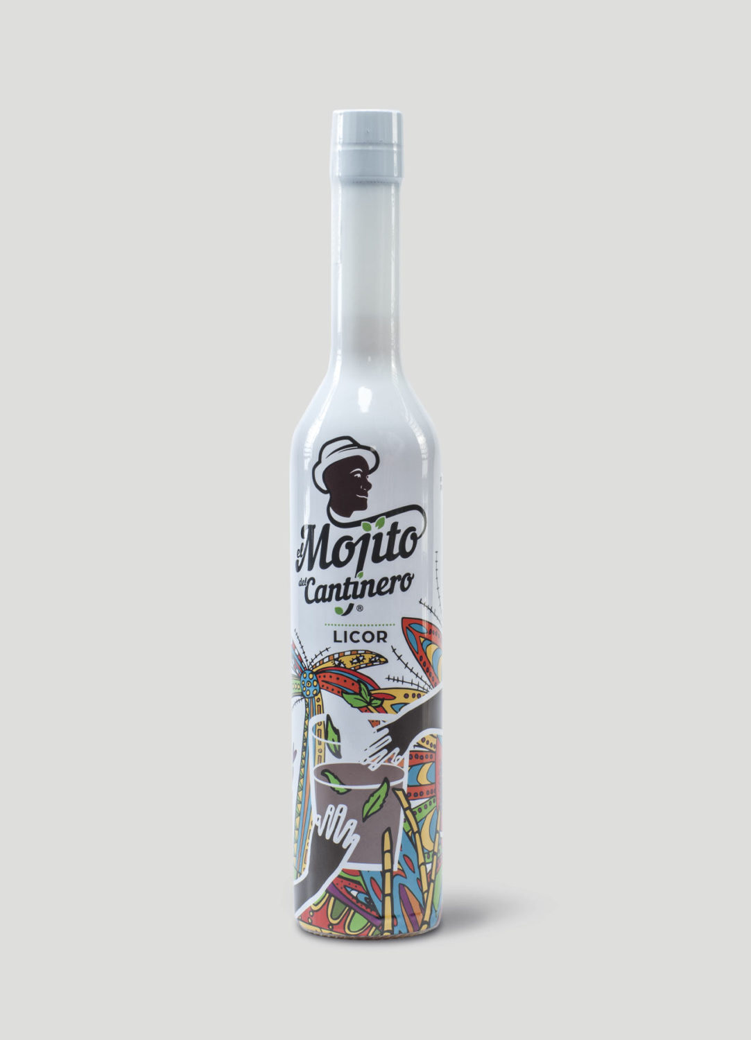 Imagen gráfica botella El mojito del canitnero